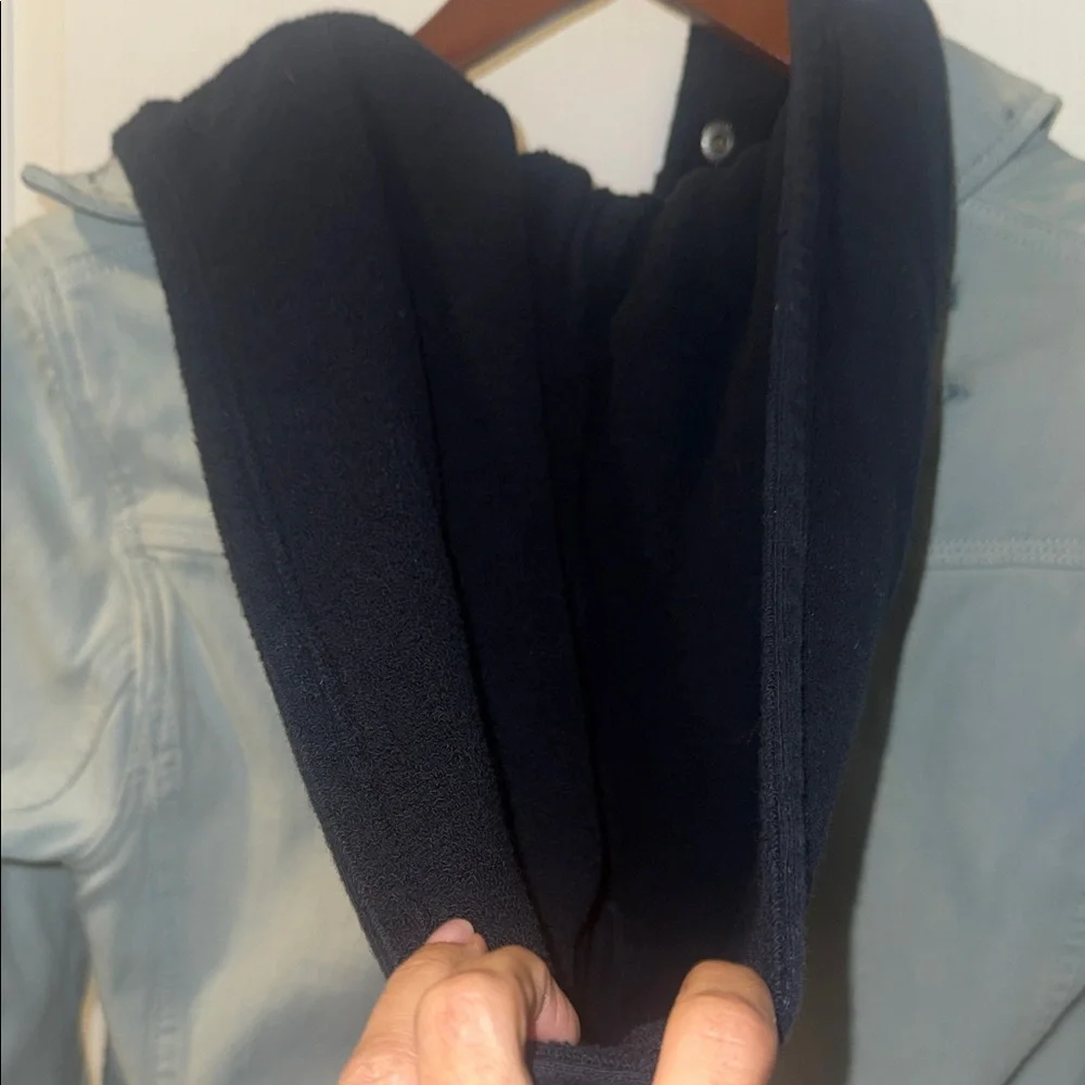 Free People layered hoodie denim jacket - Picture 7 of 10